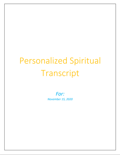 Spiritual Guidance Transcript (Report) | Misty Thompson